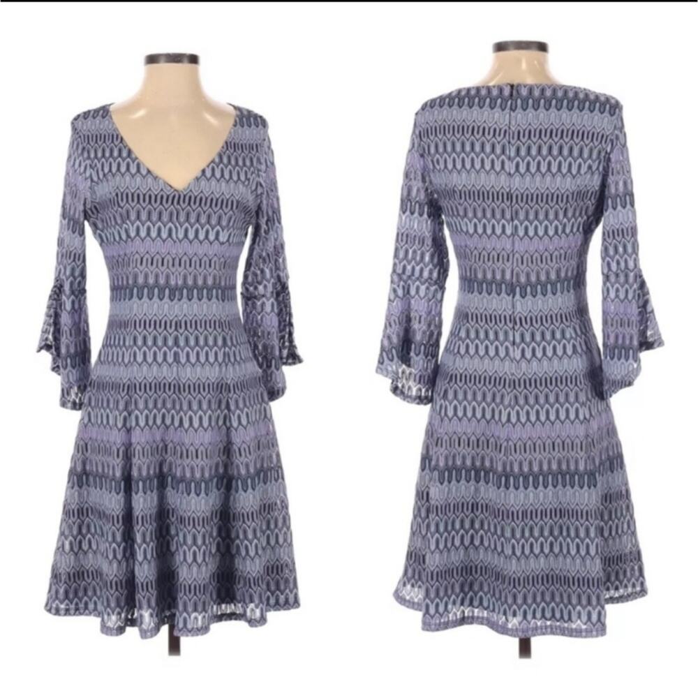 Roz & Ali Bell Sleeve Skater Dress